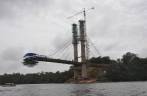 Construção da ponte entre Brasil e Guiana Francesa, em Oiapoque - AP
